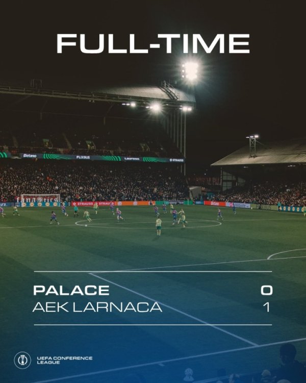 大冷门🥶水晶宫爆冷输塞浦路斯球队拉纳卡，两边首发身价差65倍