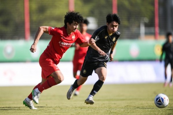 中乙联赛第30轮 上海海港富盛经开队主场1比1温州俱乐部中胤队