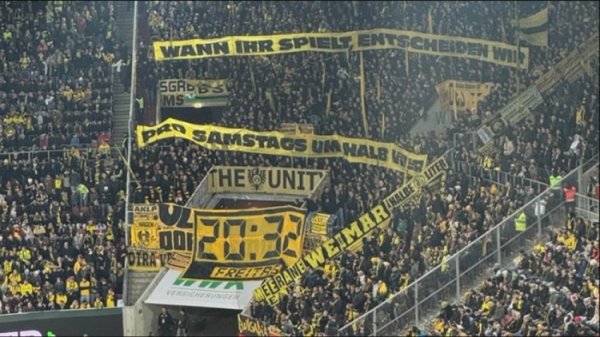 sport1：多特球迷抗议赛程安排，致该队和奥格斯堡的比赛屡次中断